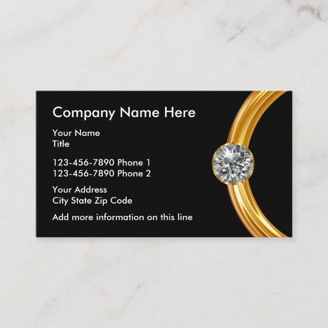 Jeweler Design Business Card (Front)