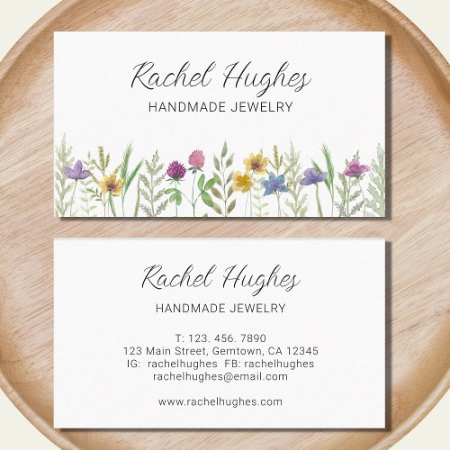 Jeweler Floral Business Card