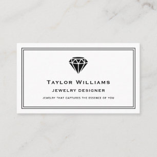 Jeweler Jewellery Precious Stone Jewelry Designer Business Card