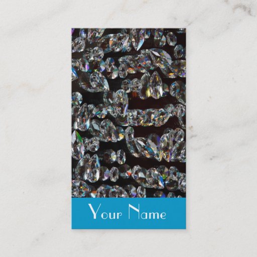 Customizable Jeweler Jewelry  Diamond Sparkle Business Card Template