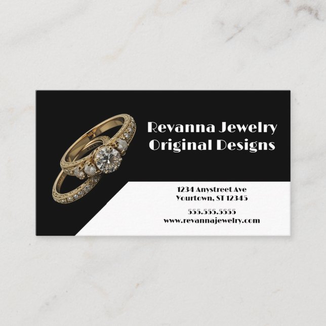 Jeweler Jewelry Sales Wedding Planner Business Card (Front)