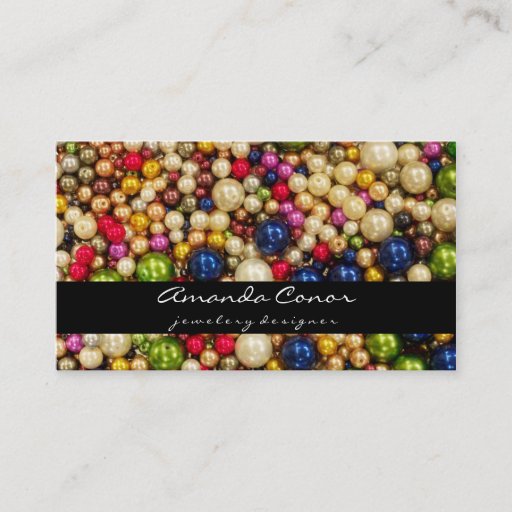 Customizable Jewelery Designer Business Card