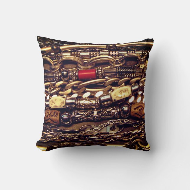 Jewelery Throw Pillow (Front)