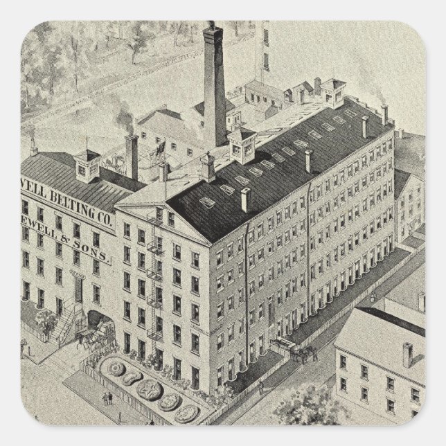 Jewell Belting Co Square Sticker (Front)