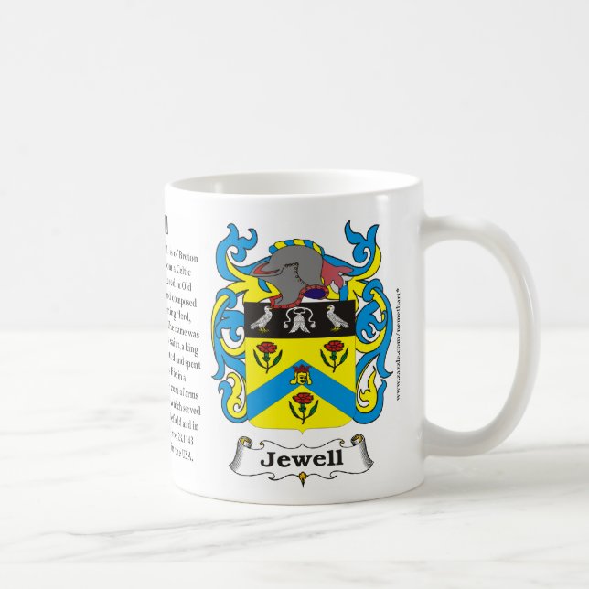 Jewell Family Coat of Arms Mug (Right)