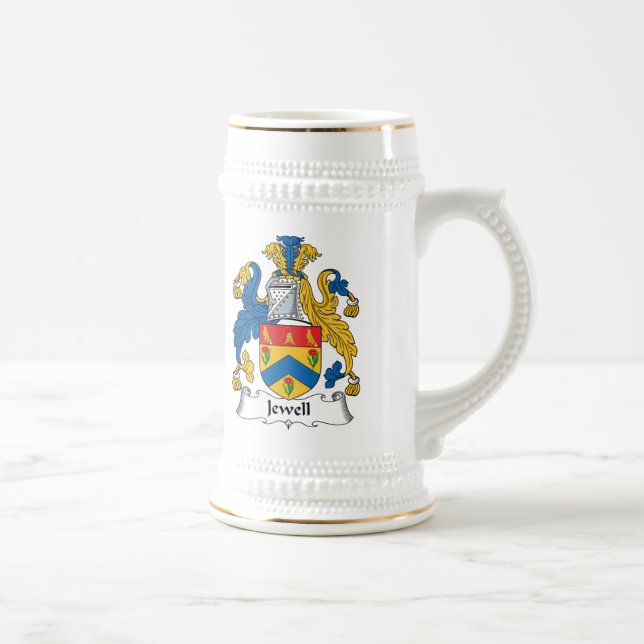Jewell Family Crest Beer Stein (Right)