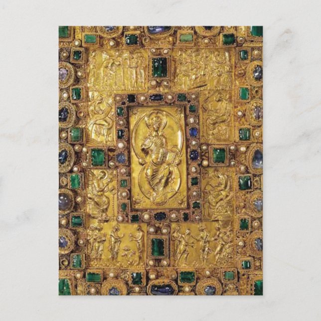 Jewelled cover - Codex Aureus of St. Emmeram Postcard (Front)