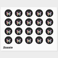 Rainbow Heart Gem Heart Sticker, Zazzle.com