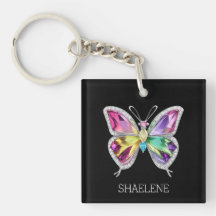 Jewelled Rainbow Crystal Butterfly