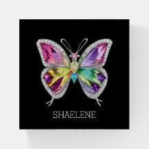 Jewelled Rainbow Crystal Butterfly