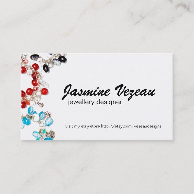 Jewellery Designer Business Cards (Front)
