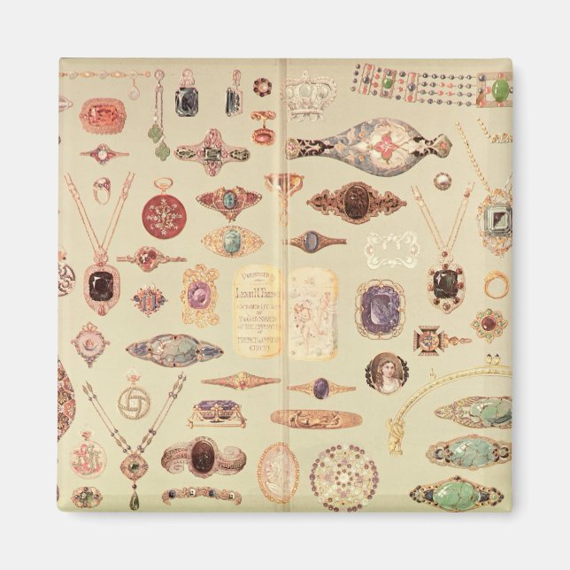 Jewellery from the 'Tiffany Catalogue', 1890 Magnet (Front)