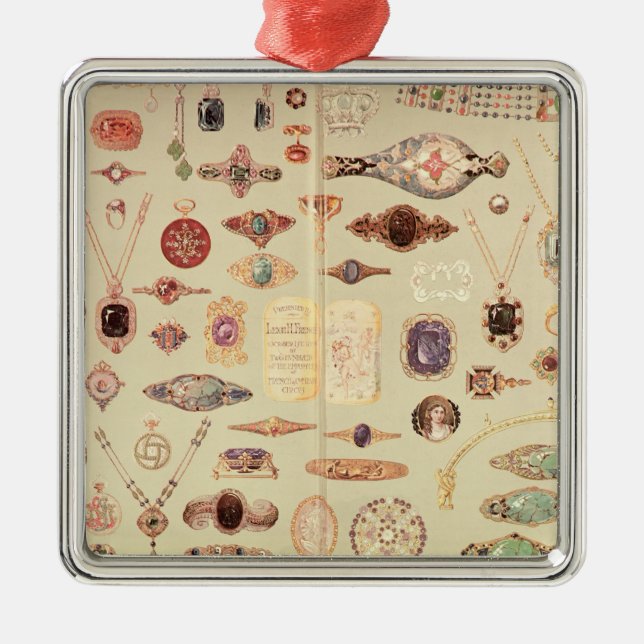 Jewellery from the 'Tiffany Catalogue', 1890 Metal Ornament (Front)