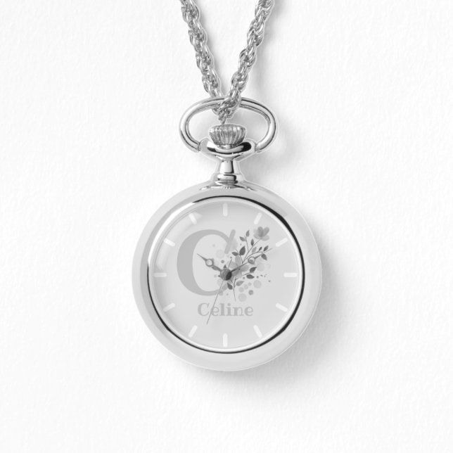 Jewellery Gift - Ladies Pendant Watch and Chain (Front)