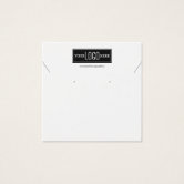 White Add Your Logo Multiple Keychain Display Card