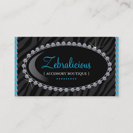 Customizable Jewelry &amp; Accessory Boutique Business Cards