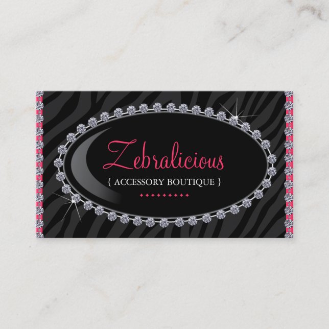 Jewelry & Accessory Boutique Business Cards (Front)