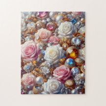 Jewelry and Roses 252 Piece Jigsaw Puzzle