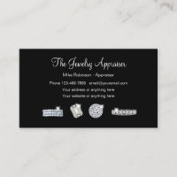 Jewelry Appraiser Classy Business Cards