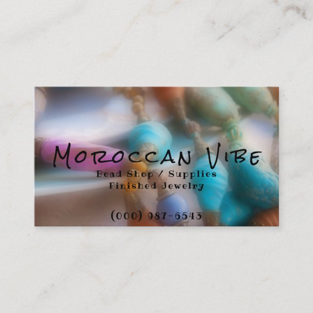 Jewelry Artist Business Cards (Front)