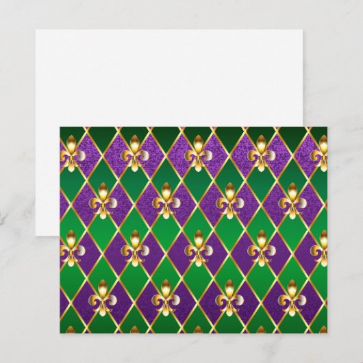 Jewelry Background Mardi Gras (Front/Back)