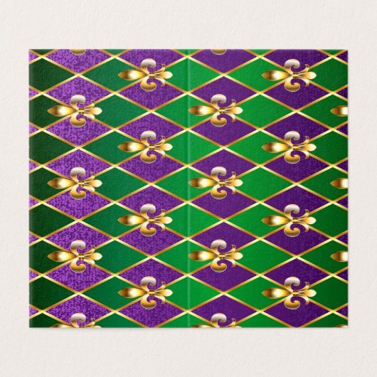 Jewelry Background Mardi Gras (Outside Unfolded)