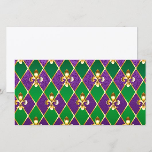 Jewelry Background Mardi Gras (Front/Back)