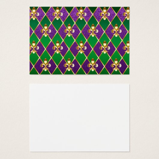 Jewelry Background Mardi Gras (Front & Back)