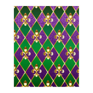 Jewelry Background Mardi Gras Acrylic Print