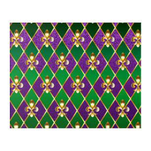 Jewelry Background Mardi Gras Acrylic Print