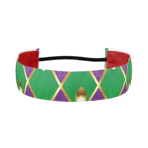 Jewelry Background Mardi Gras Athletic Headband