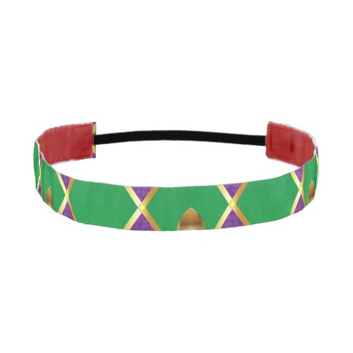 Jewelry Background Mardi Gras Athletic Headband