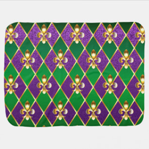 Jewelry Background Mardi Gras Baby Blanket