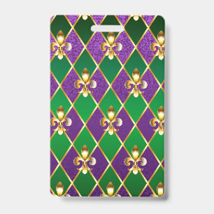 Jewelry Background Mardi Gras Badge