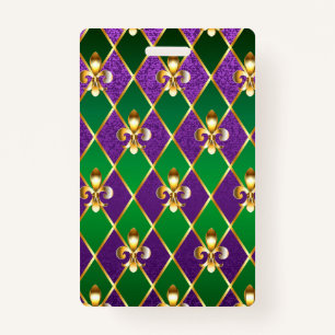Jewelry Background Mardi Gras Badge