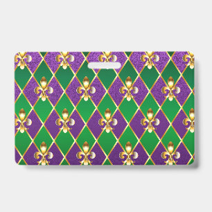 Jewelry Background Mardi Gras Badge