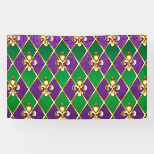 Jewelry Background Mardi Gras Banner