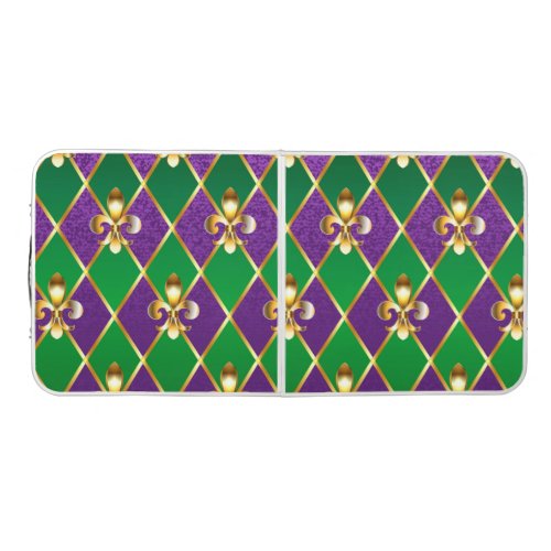 Jewelry Background Mardi Gras Beer Pong Table