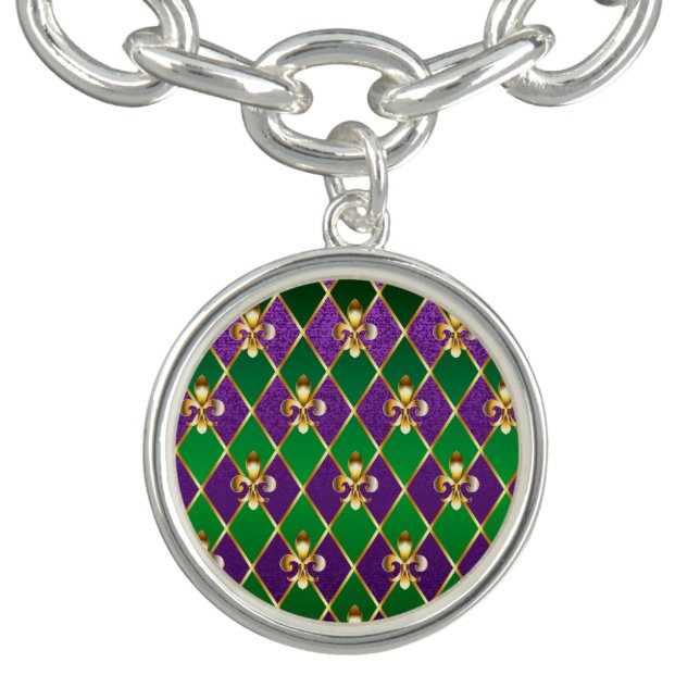 Jewelry Background Mardi Gras Bracelet (Design)