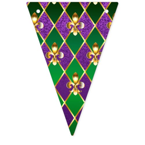 Jewelry Background Mardi Gras Bunting Flags