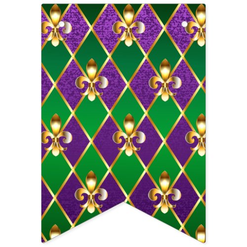 Jewelry Background Mardi Gras Bunting Flags