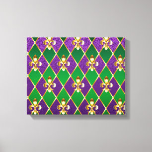 Jewelry Background Mardi Gras Canvas Print
