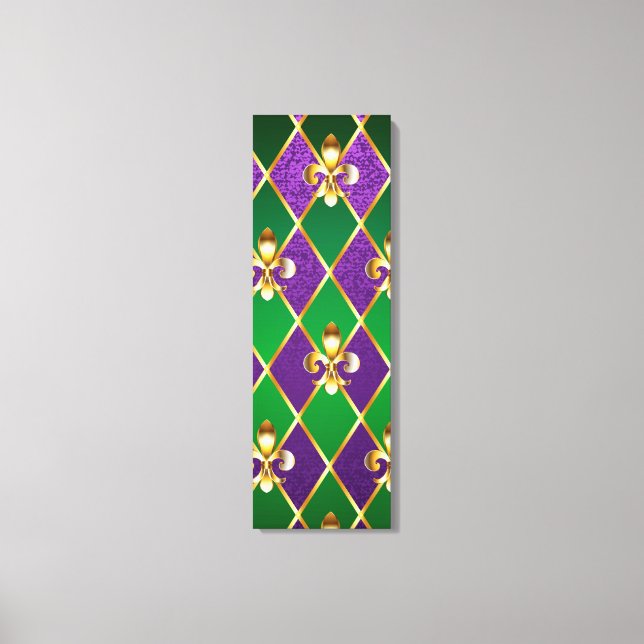 Jewelry Background Mardi Gras Canvas Print (Front)