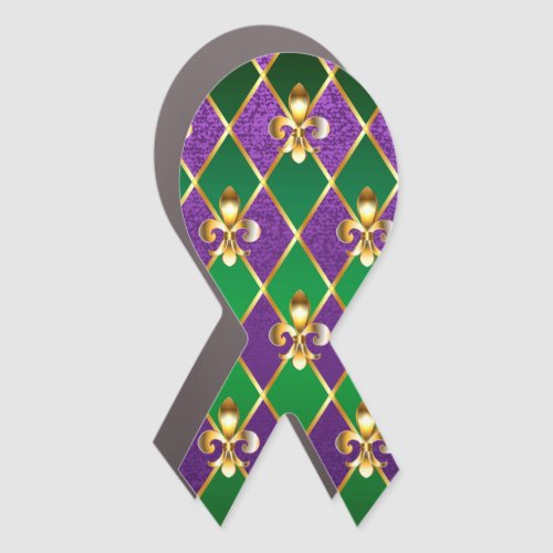 Jewelry Background Mardi Gras Car Magnet