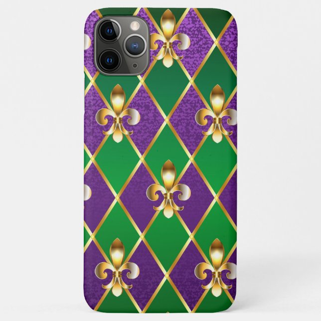 Jewelry Background Mardi Gras Case-Mate iPhone Case (Back)
