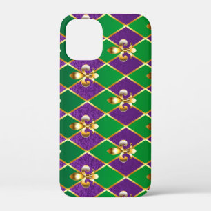 Jewelry Background Mardi Gras iPhone 12 Mini Case