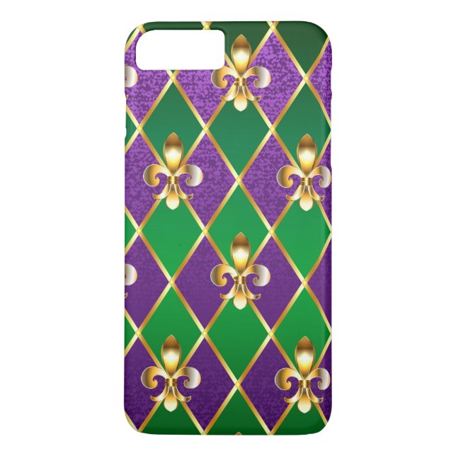 Jewelry Background Mardi Gras Case-Mate iPhone Case (Back)