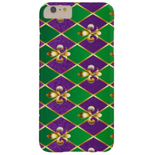 Jewelry Background Mardi Gras Barely There iPhone 6 Plus Case
