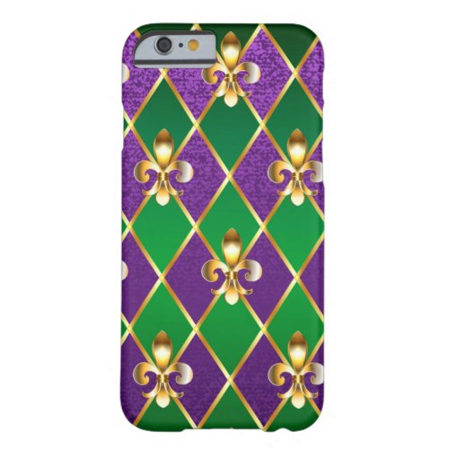 Jewelry Background Mardi Gras Barely There iPhone 6 Case