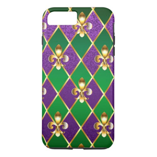 Jewelry Background Mardi Gras iPhone 8 Plus7 Plus Case